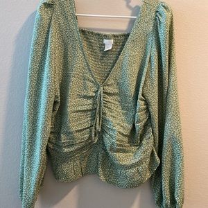 Floral long sleeve top